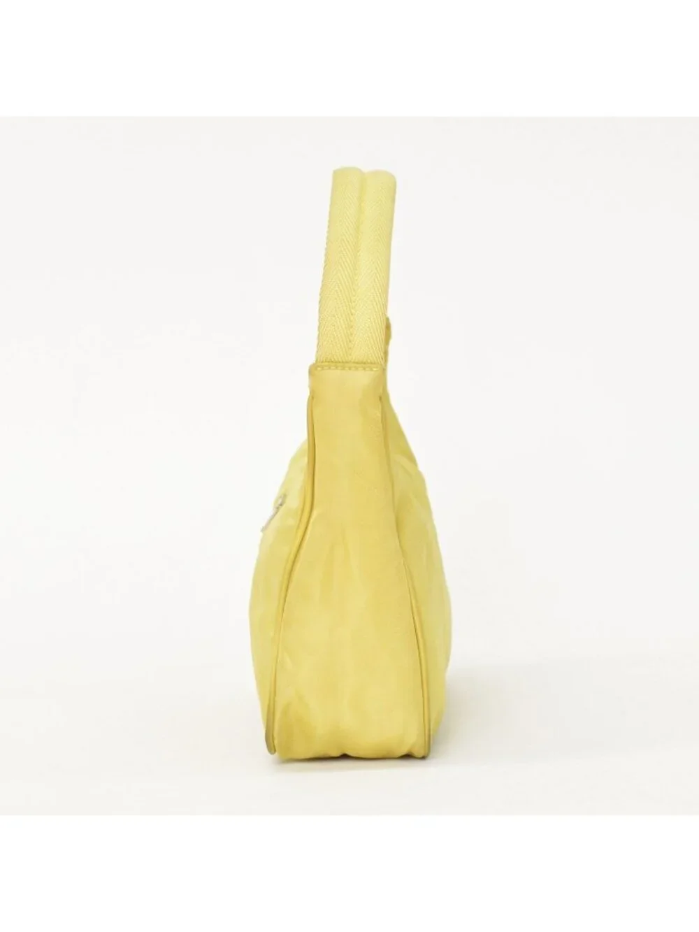 Prada Hand Handbag Mini Andbag Pouch Nylon Yellow